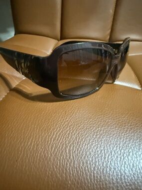 Michael Kors Dark Brown Gradient Lens Oversized Women's Sunglasses